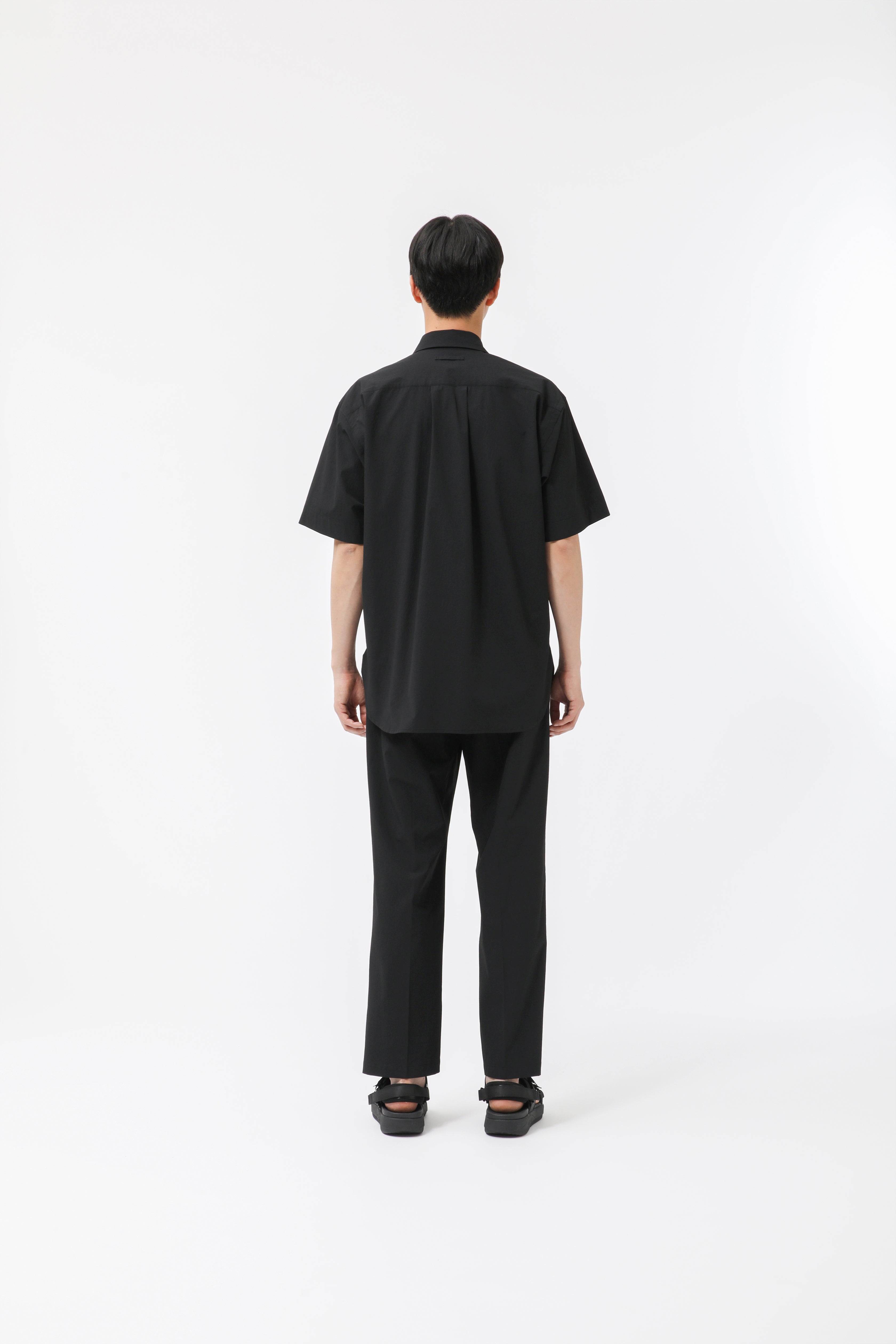 MIGARU Seersucker Short Sleeve Shirt / Long Pants