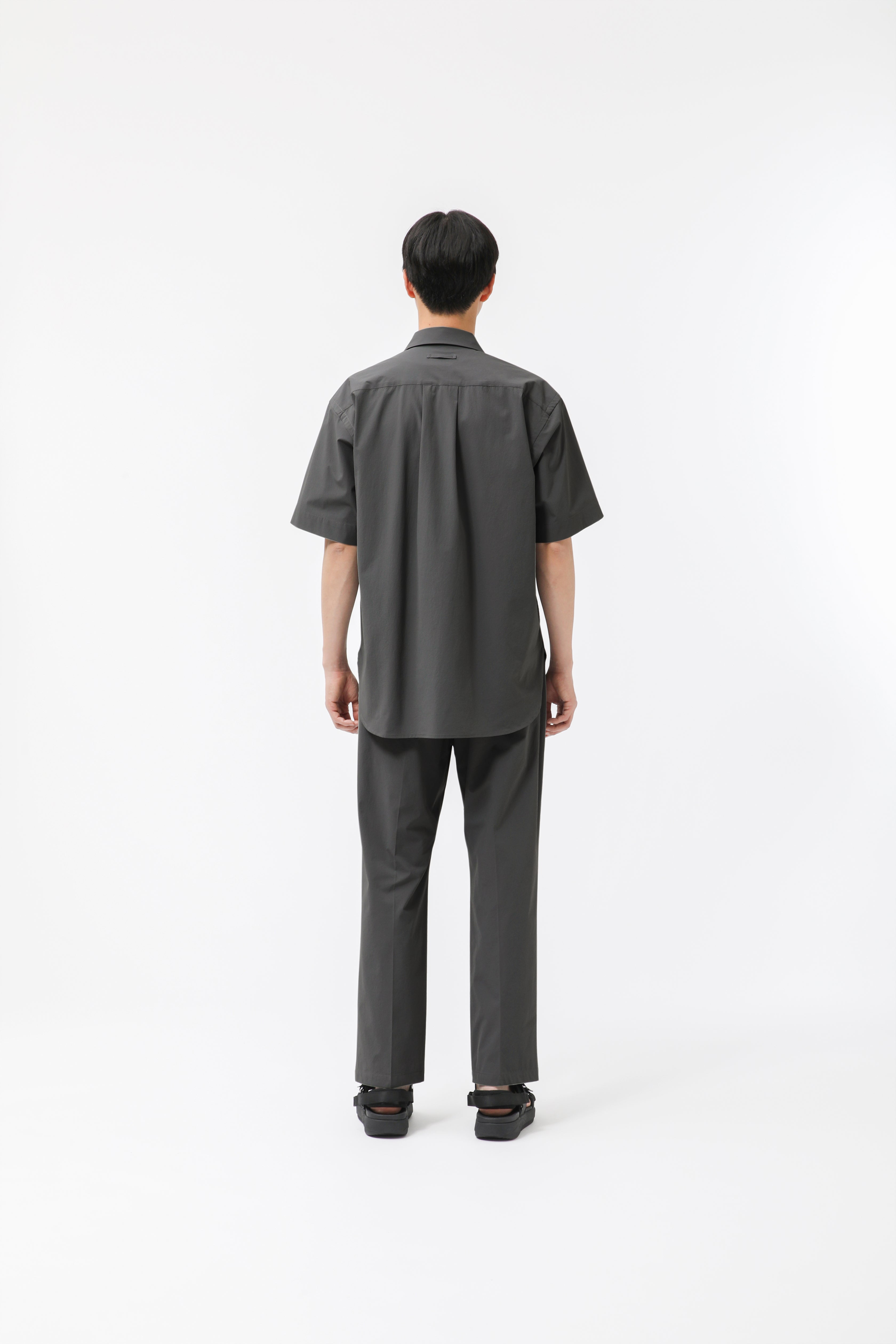 MIGARU Seersucker Short Sleeve Shirt / Long Pants