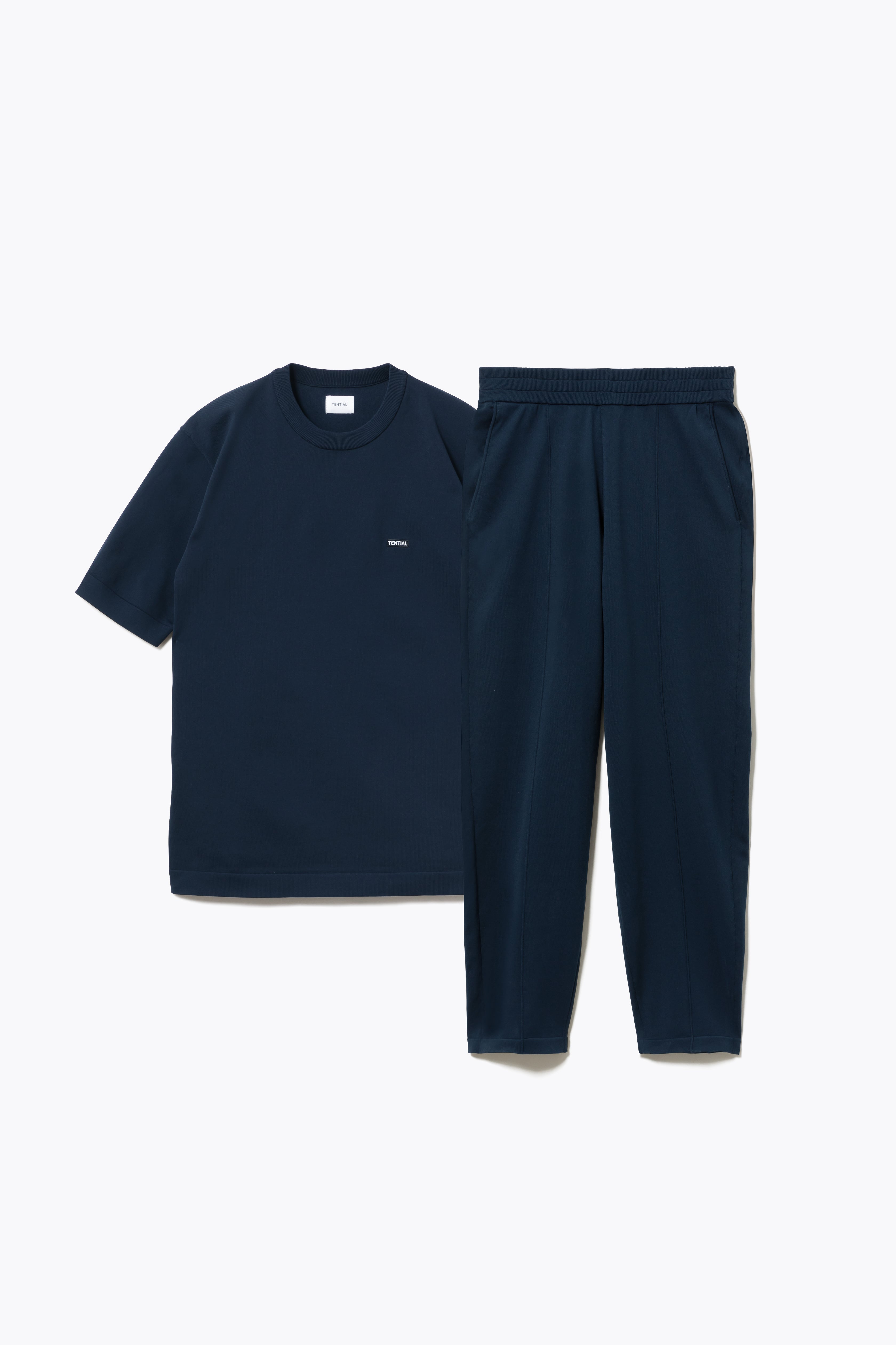 MIGARU Light Knit Short Sleeve T-Shirt / Long Pants
