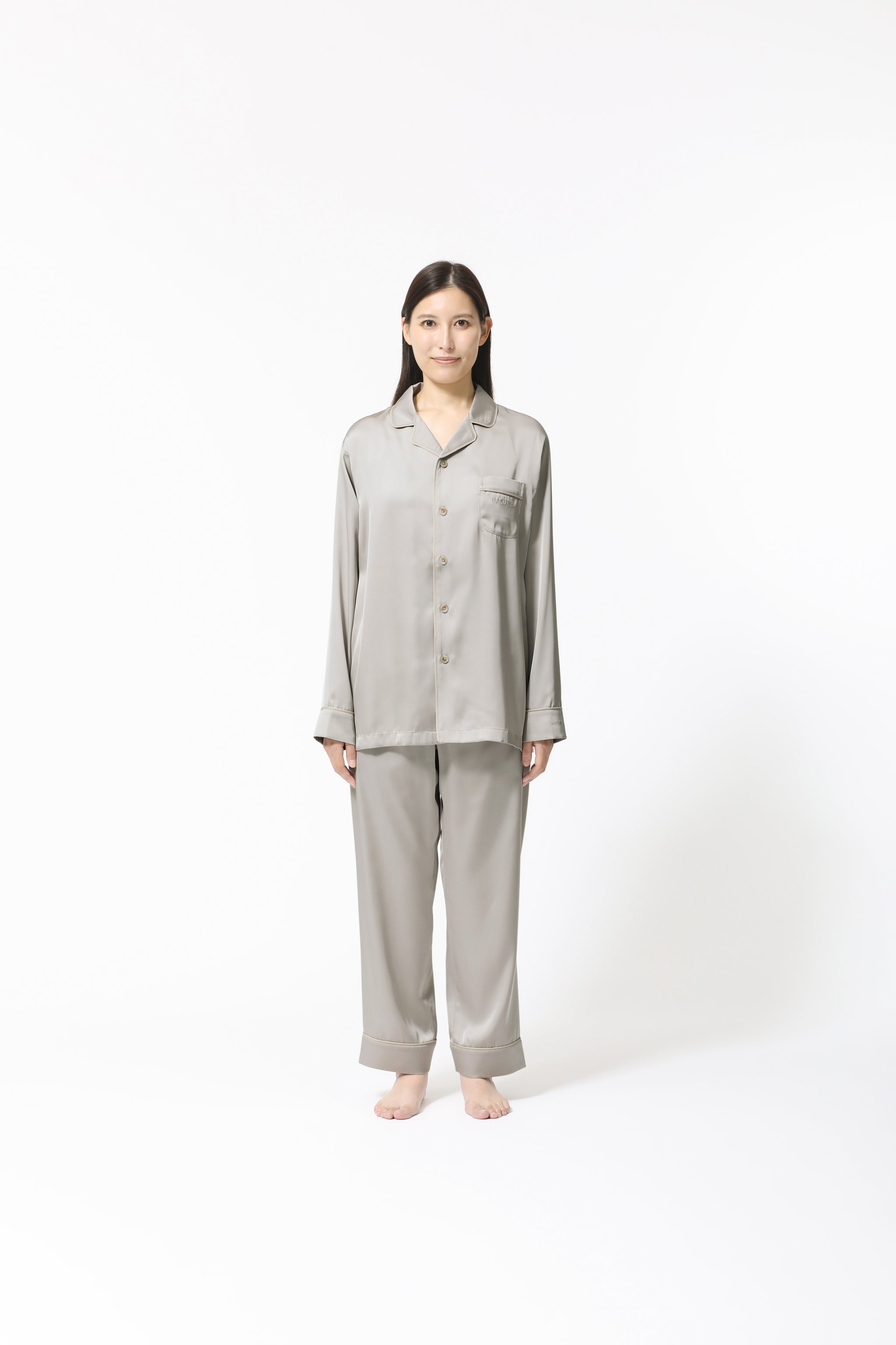 BAKUNE Pajamas Satin Long Setup - TENTIAL