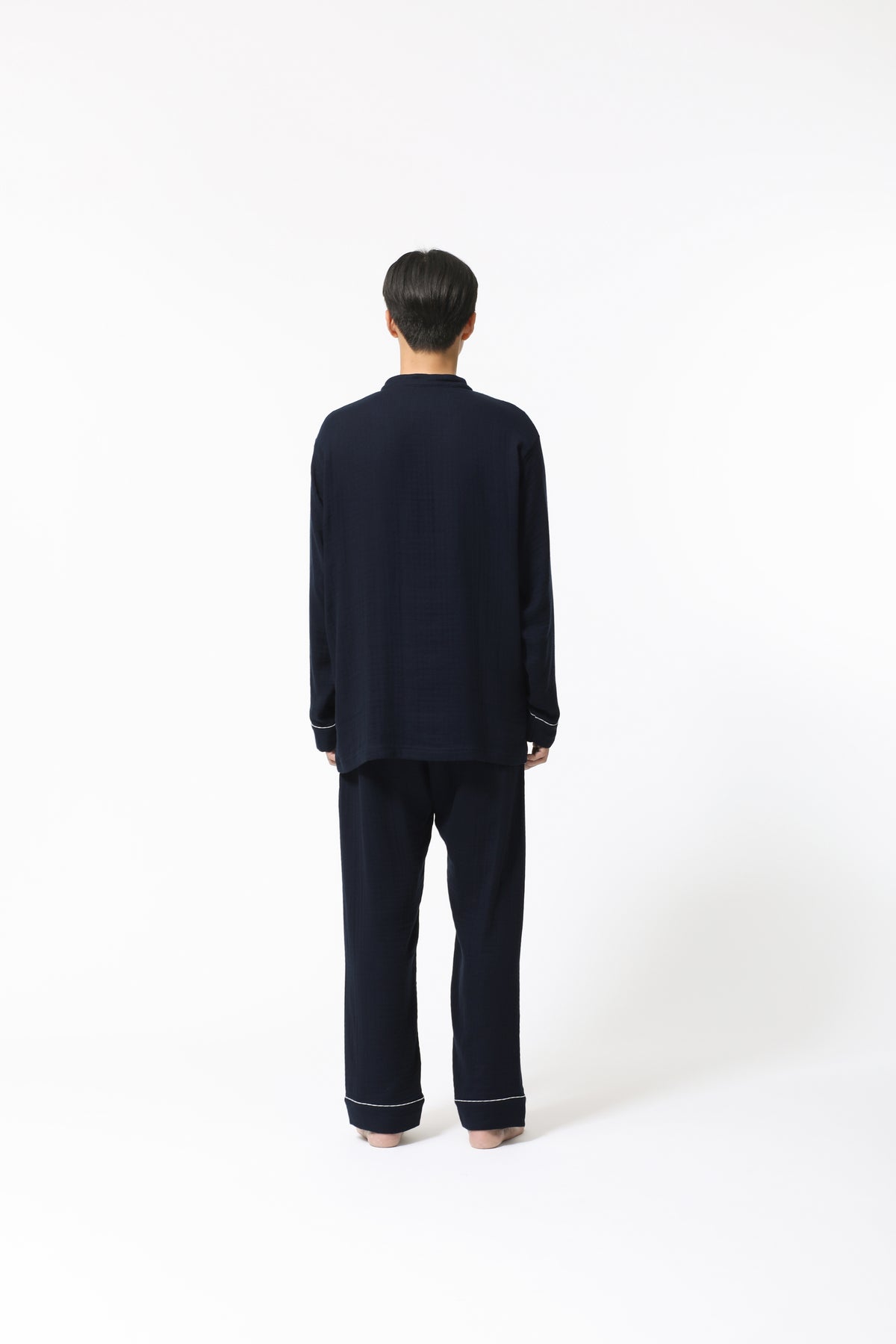 BAKUNE Pajamas Gauze Band Collar Long Setup - TENTIAL