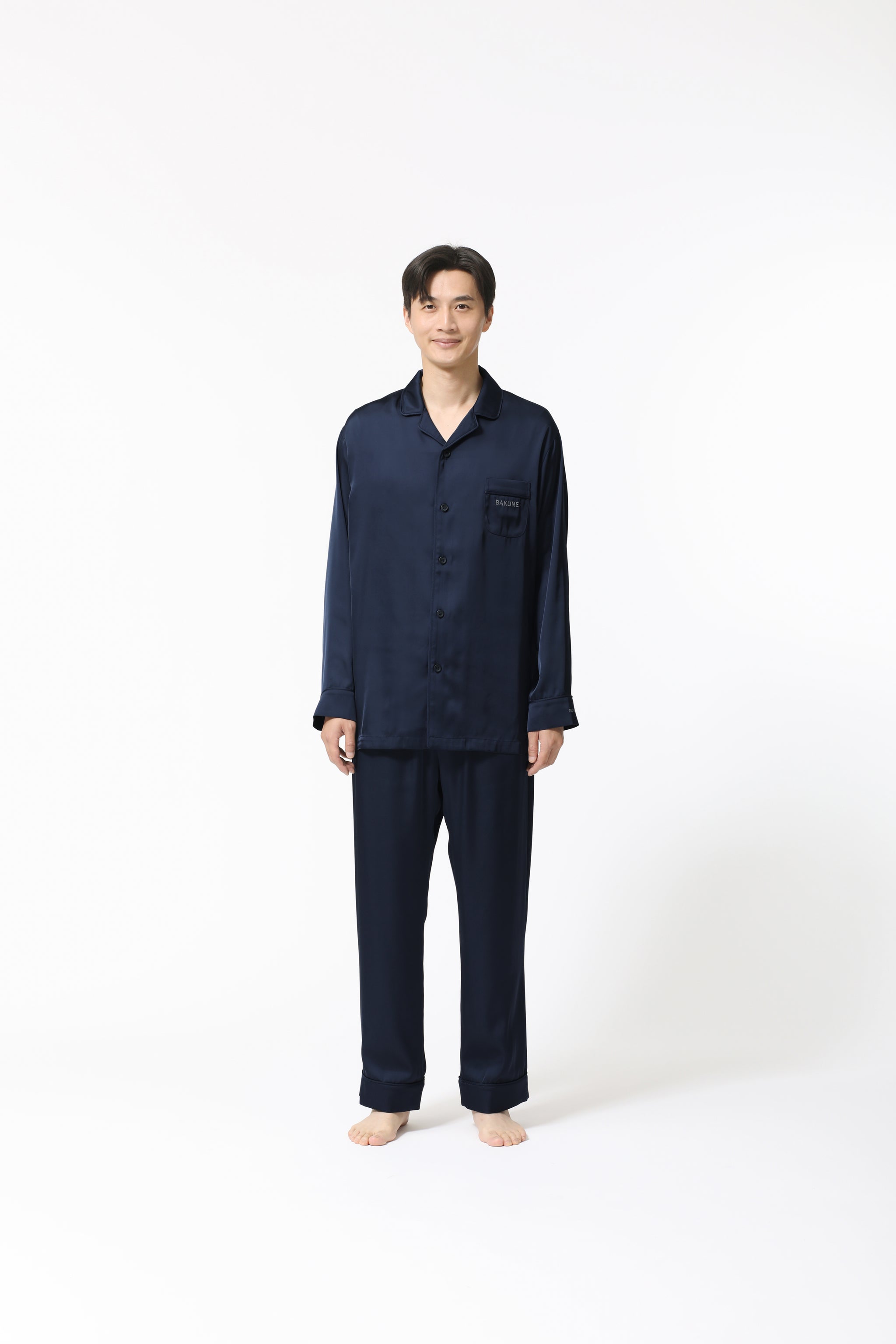 BAKUNE Pajamas Satin Long Setup - TENTIAL