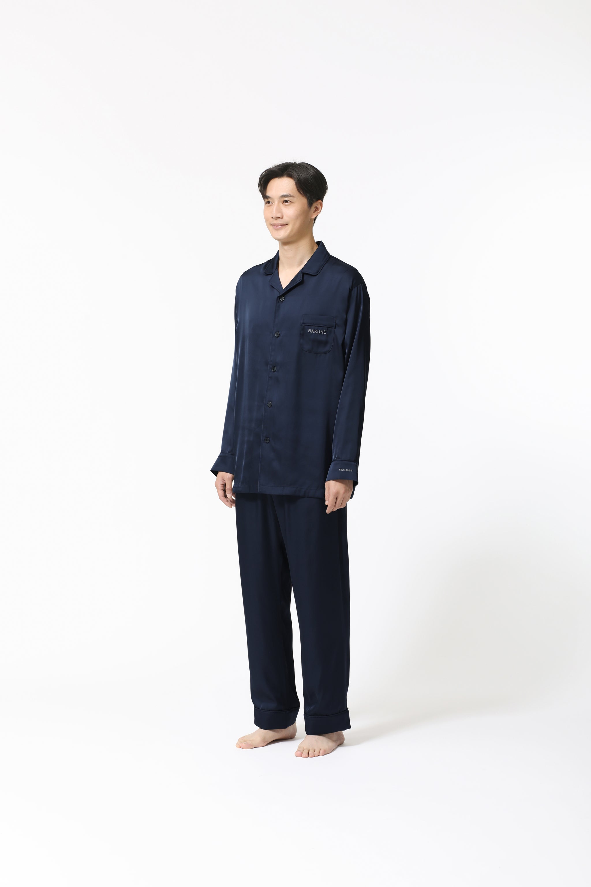 BAKUNE Pajamas Satin Long Setup - TENTIAL