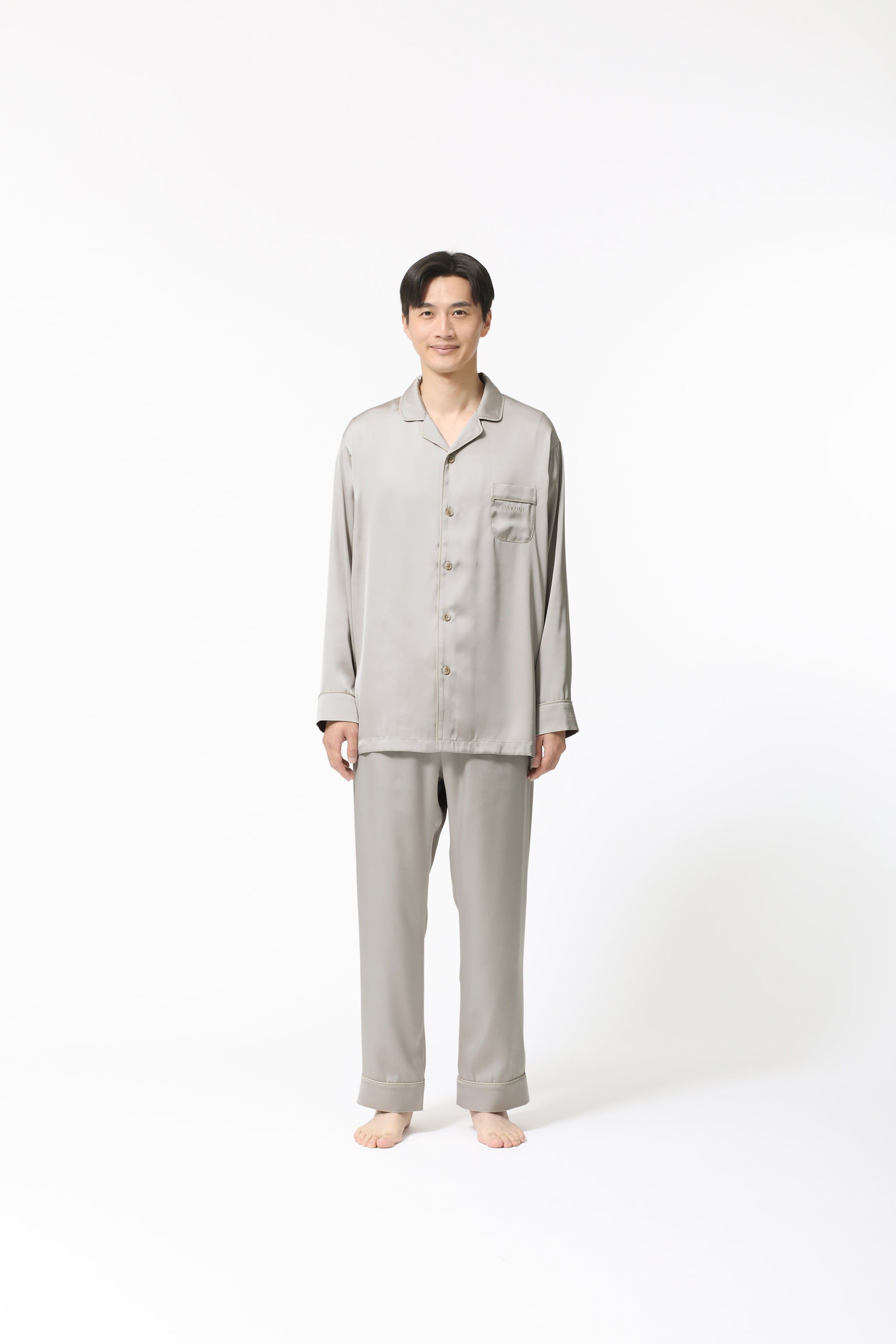 BAKUNE Pajamas Satin Long Setup - TENTIAL