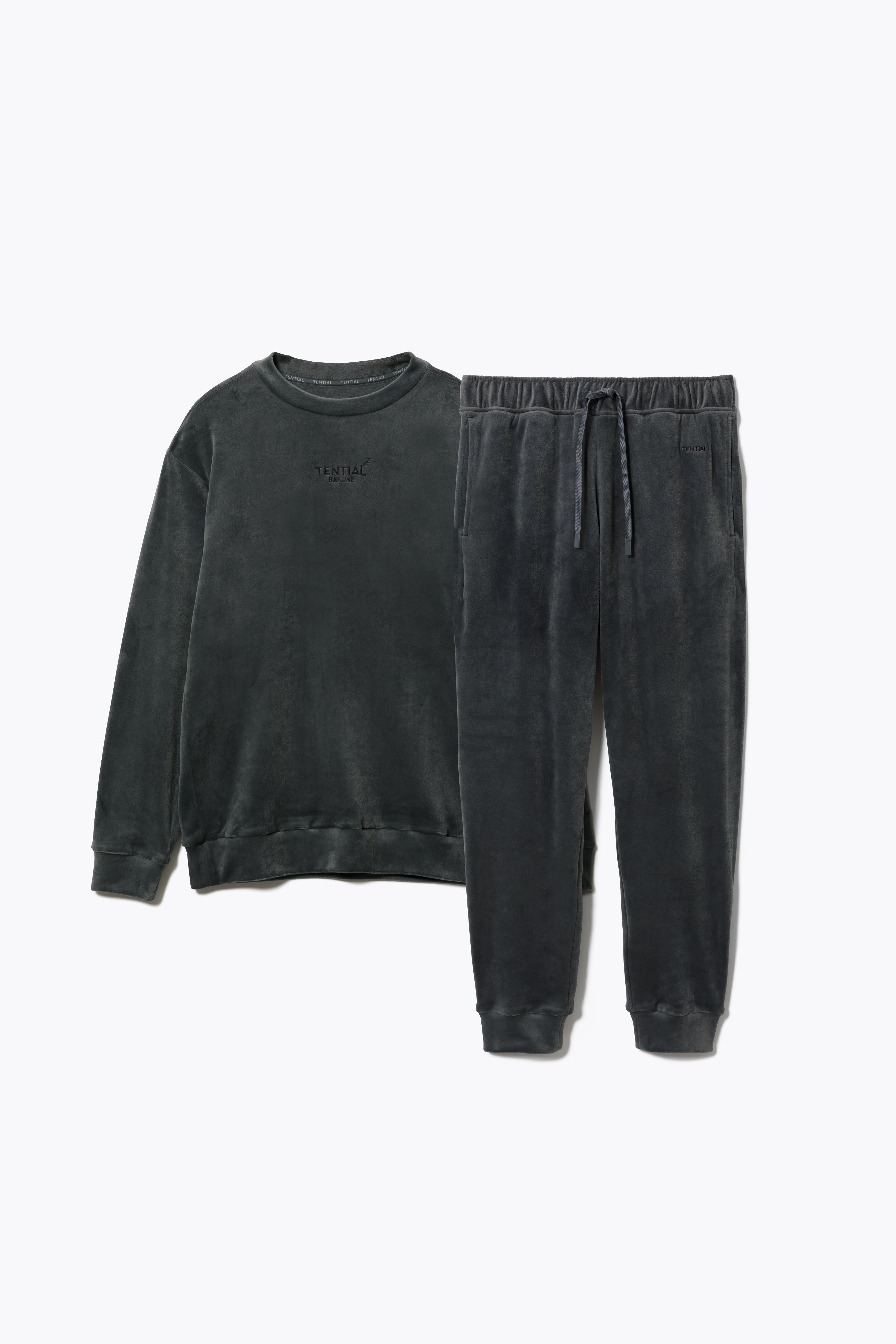 BAKUNE Velour Long Sleeve Crew Neck / Long Pants