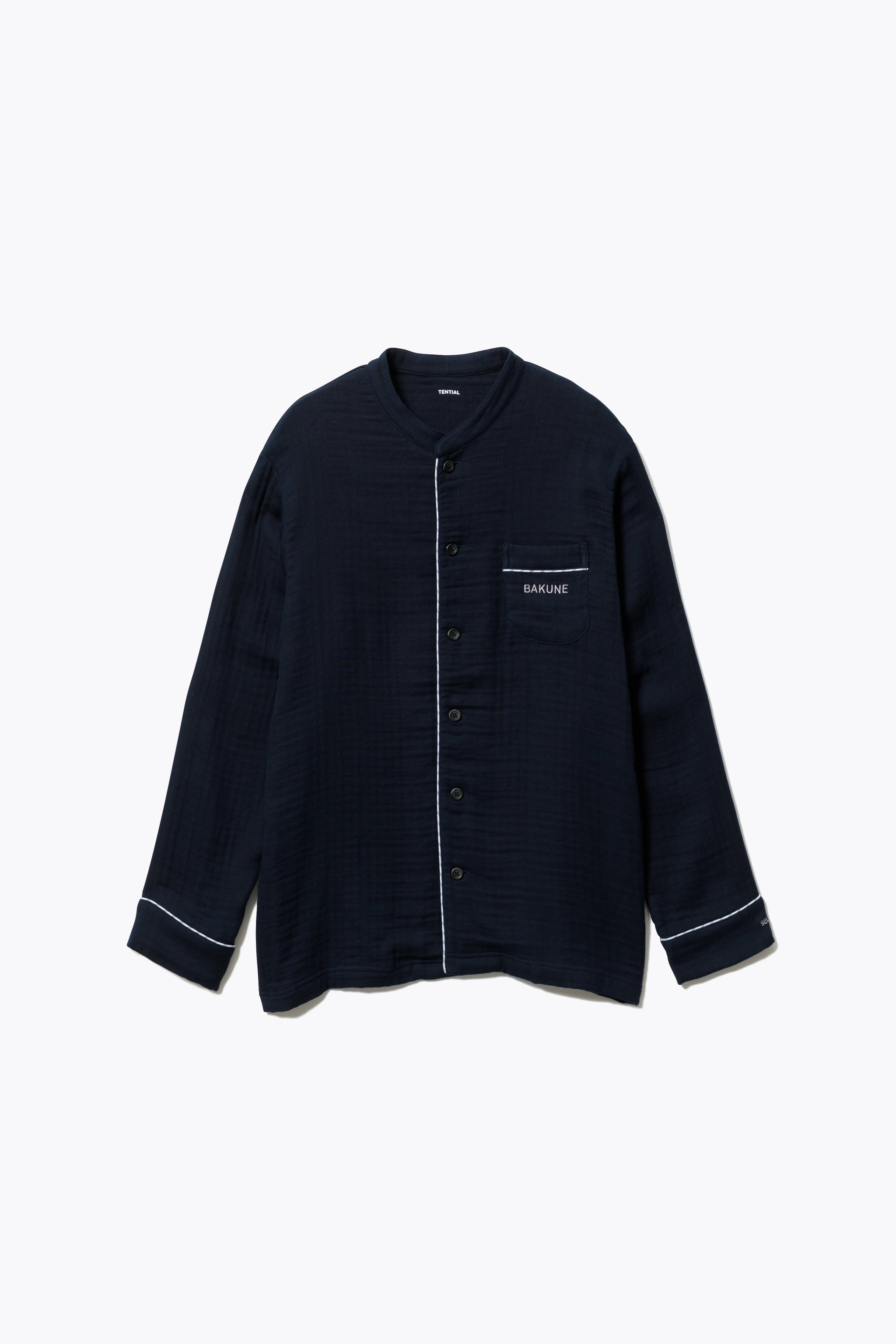 BAKUNE Pajamas Gauze Band Collar Long Setup - TENTIAL