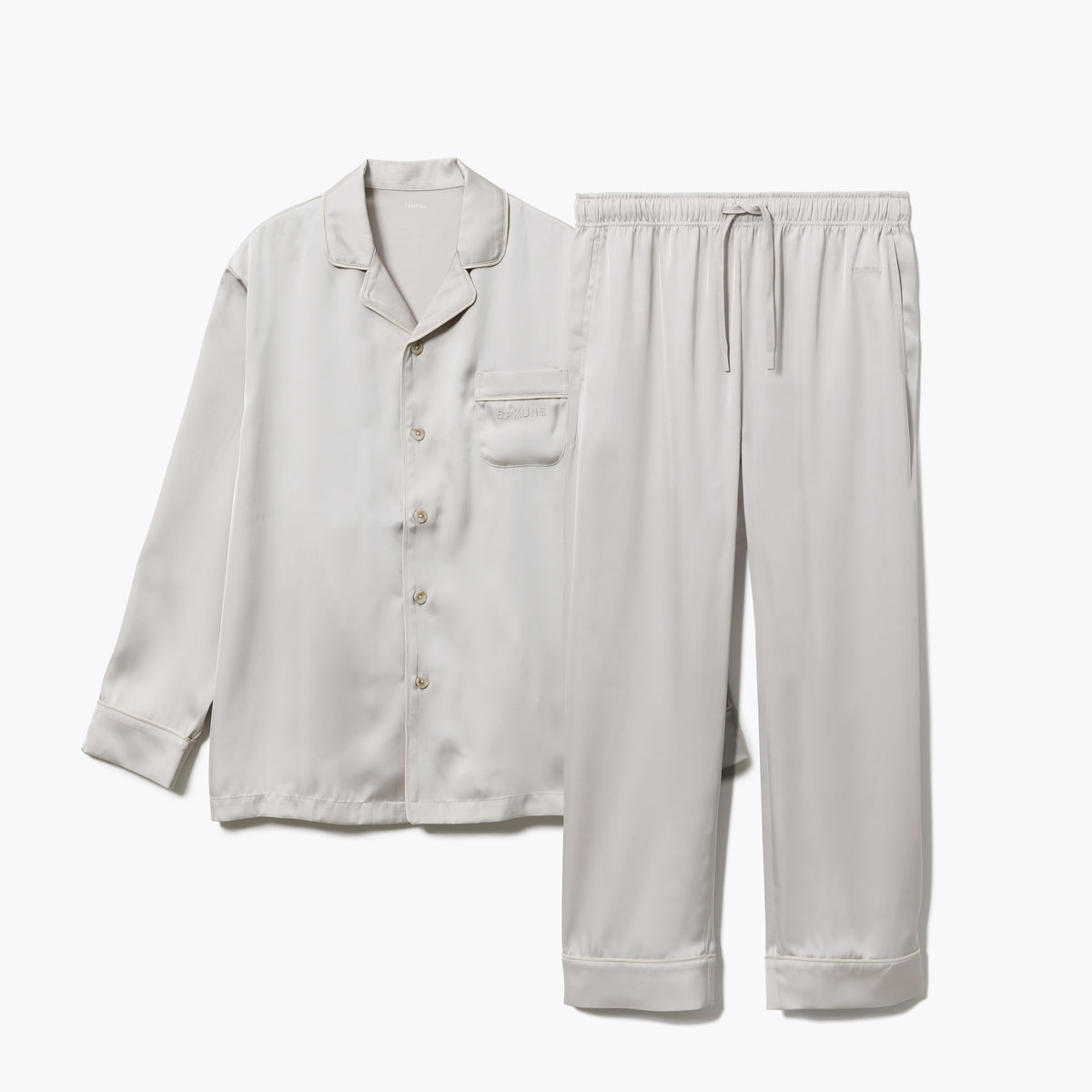 BAKUNE Pajamas Satin Long Setup