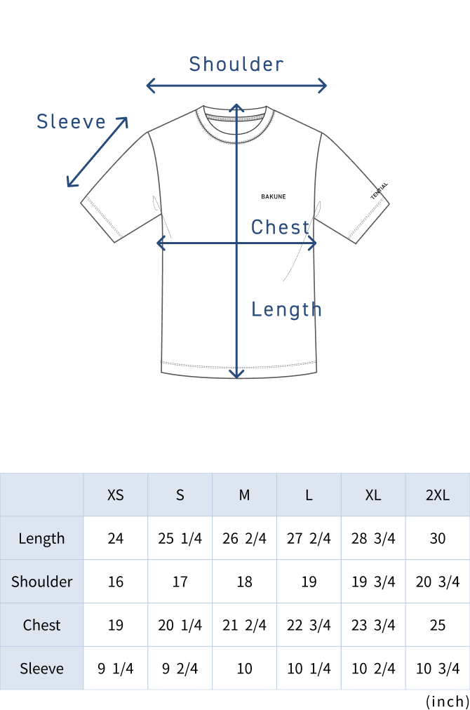 BAKUNE Smooth / Short Sleeve T-shirt / 26SS