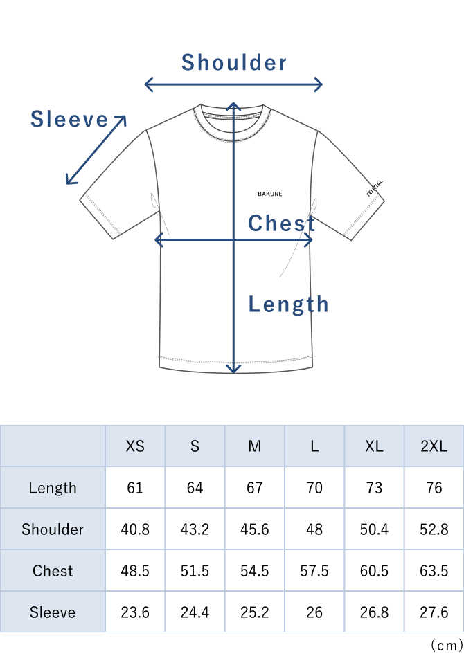 BAKUNE Smooth / Short Sleeve T-shirt / 26SS