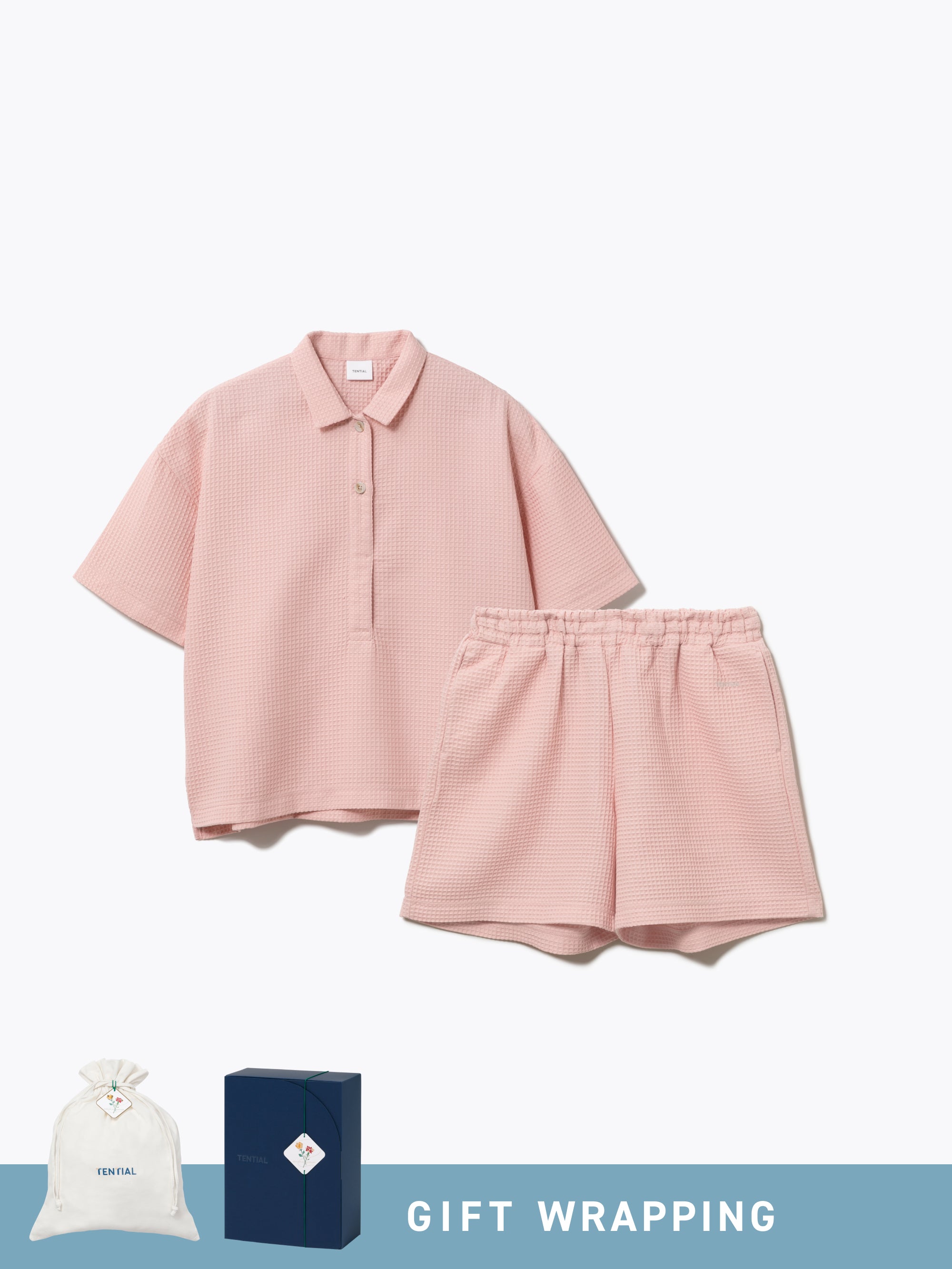 Gift Set - BAKUNE Waffle Women's Short Setup - TENTIAL
