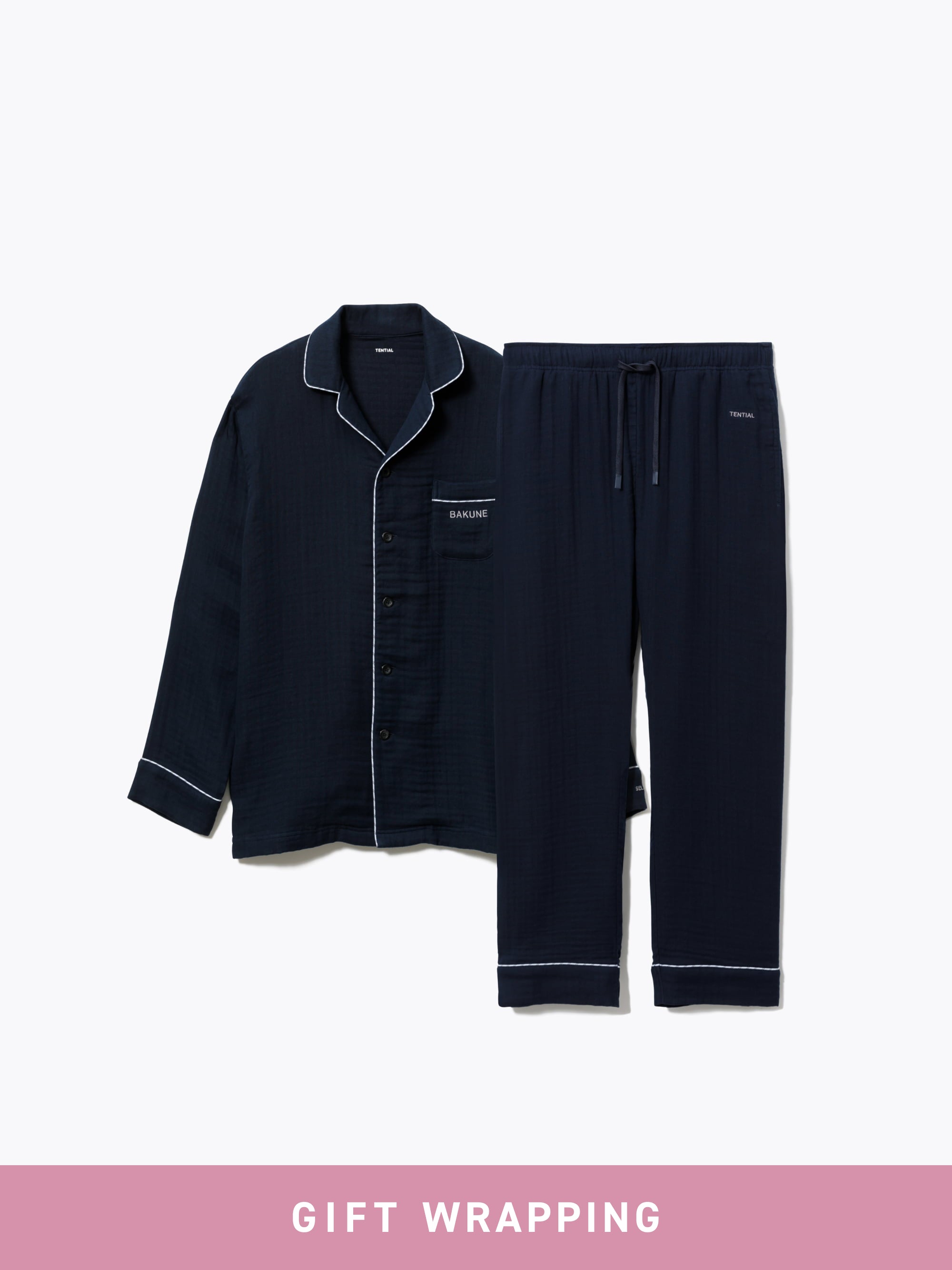 Gift Set - BAKUNE Pajamas Gauze Long Setup - TENTIAL