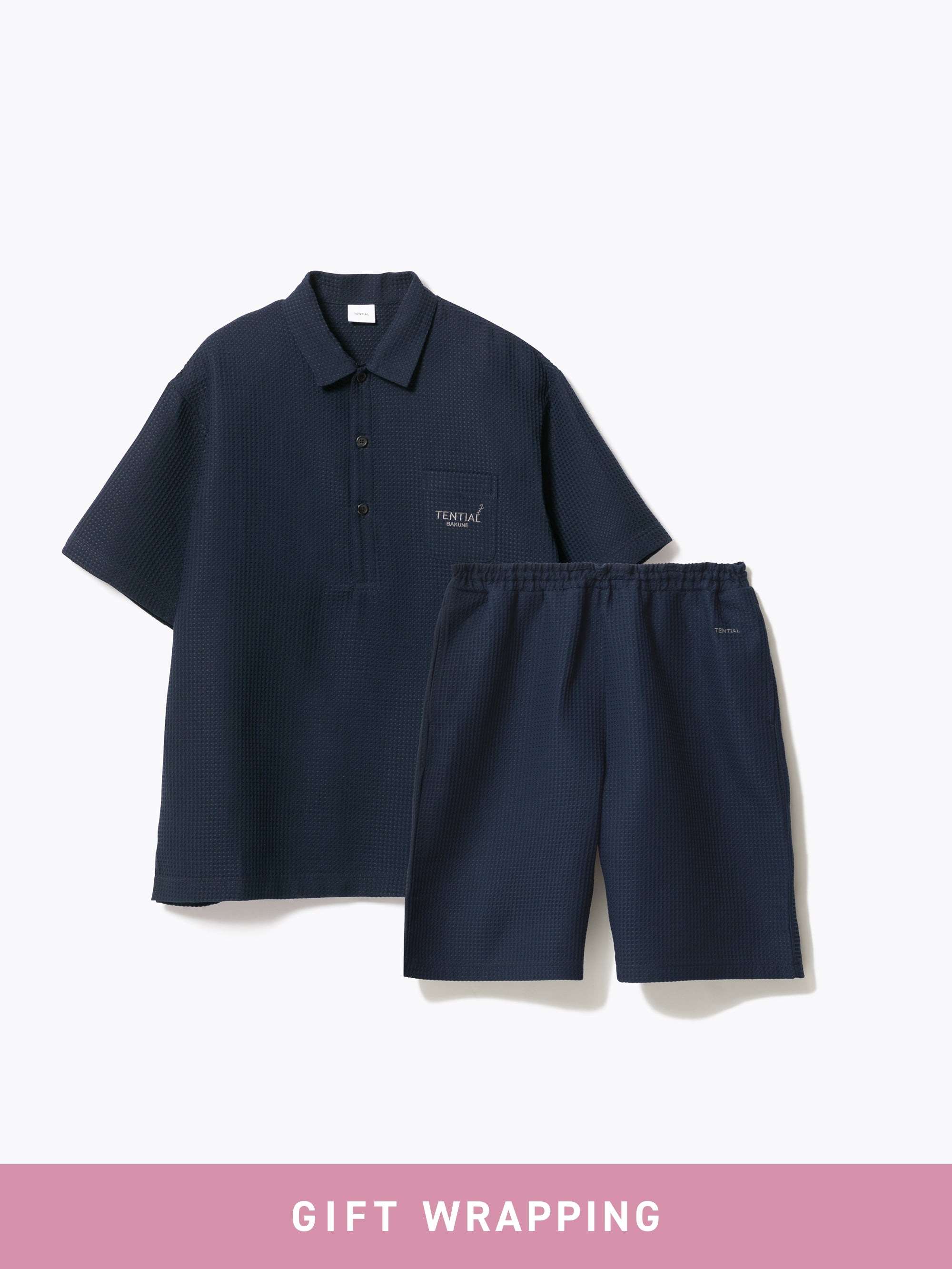 Gift Set - BAKUNE Waffle Men's Short Setup - TENTIAL