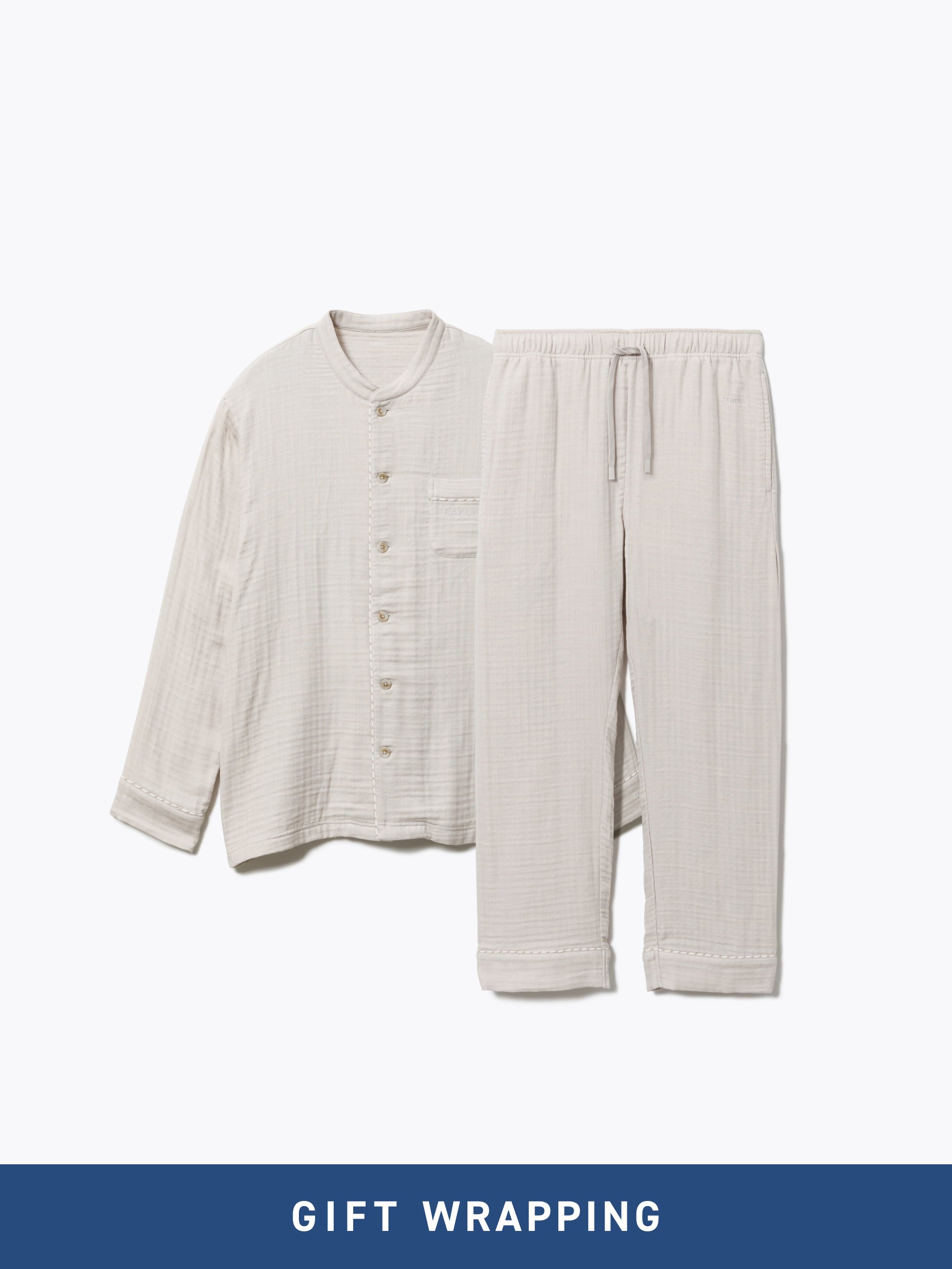 Gift Set - BAKUNE Pajamas Gauze Band Collar Long Setup