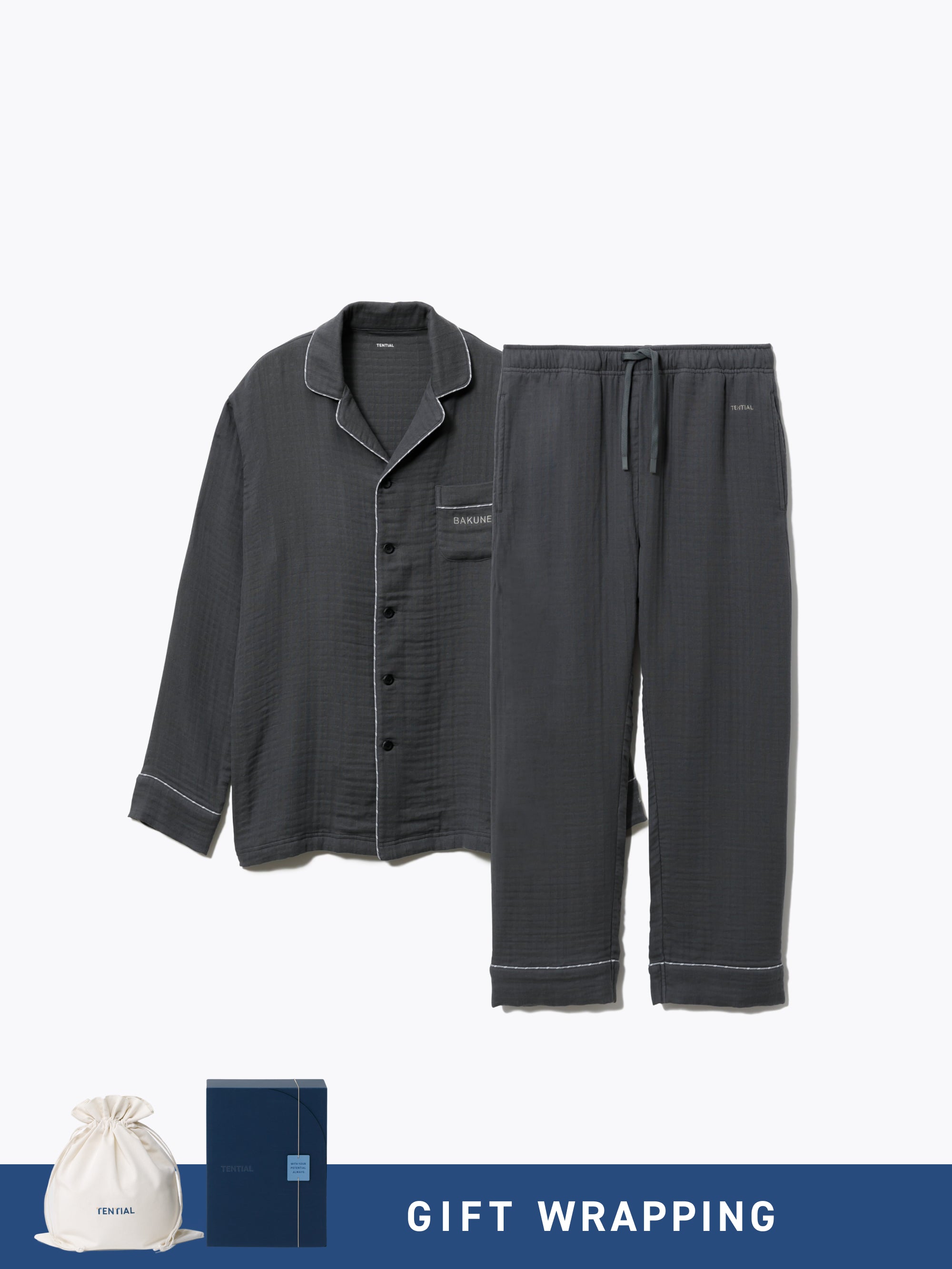 Gift Set - BAKUNE Pajamas Gauze Long Setup - TENTIAL