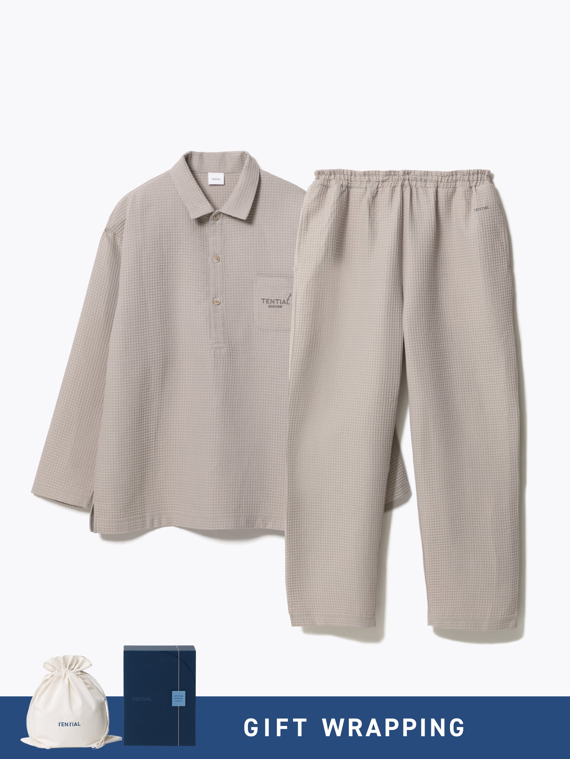 Gift Set - BAKUNE Waffle Men's Long Setup - TENTIAL