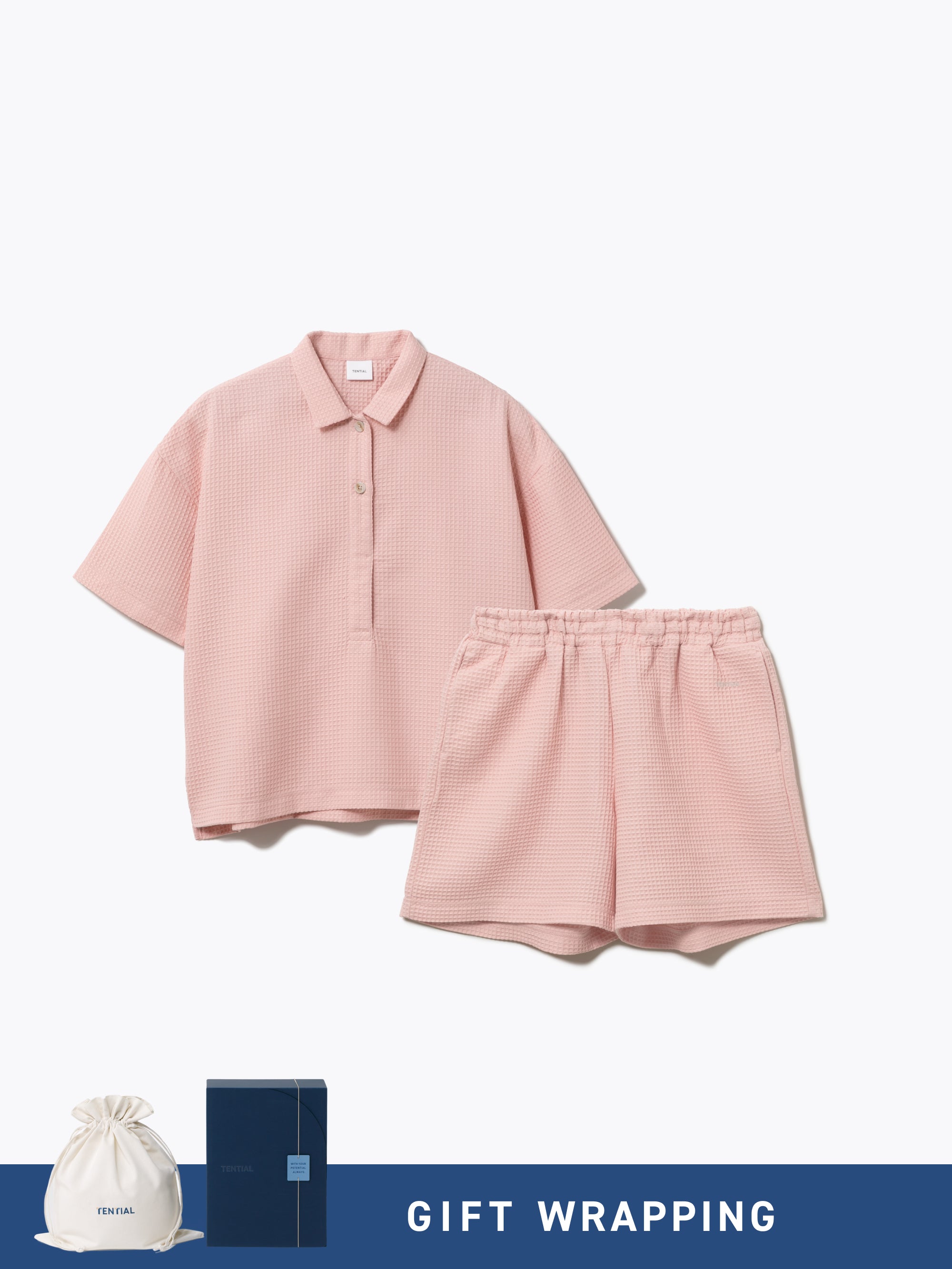 Gift Set - BAKUNE Waffle Women's Short Setup - TENTIAL