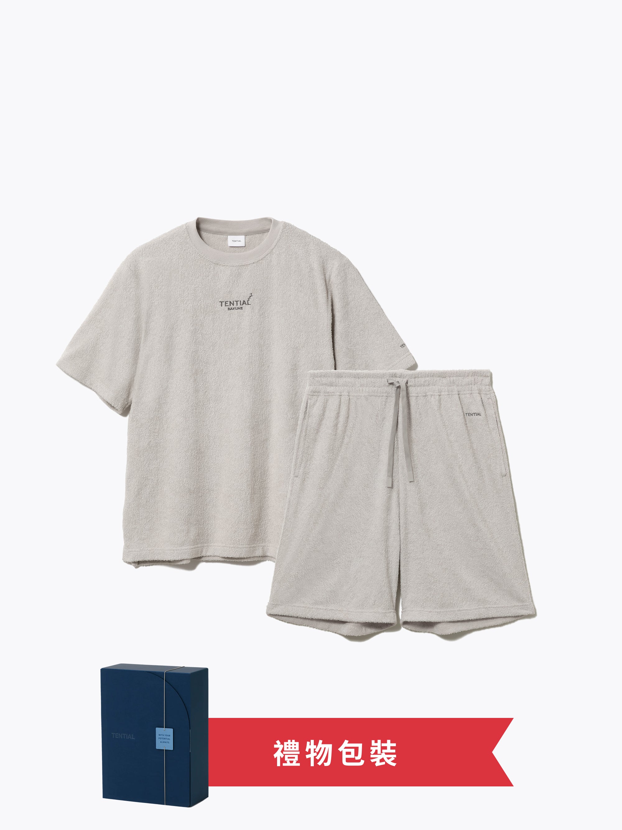 Gift Set - BAKUNE Pile Short Sleeve T-Shirt / Short Pants