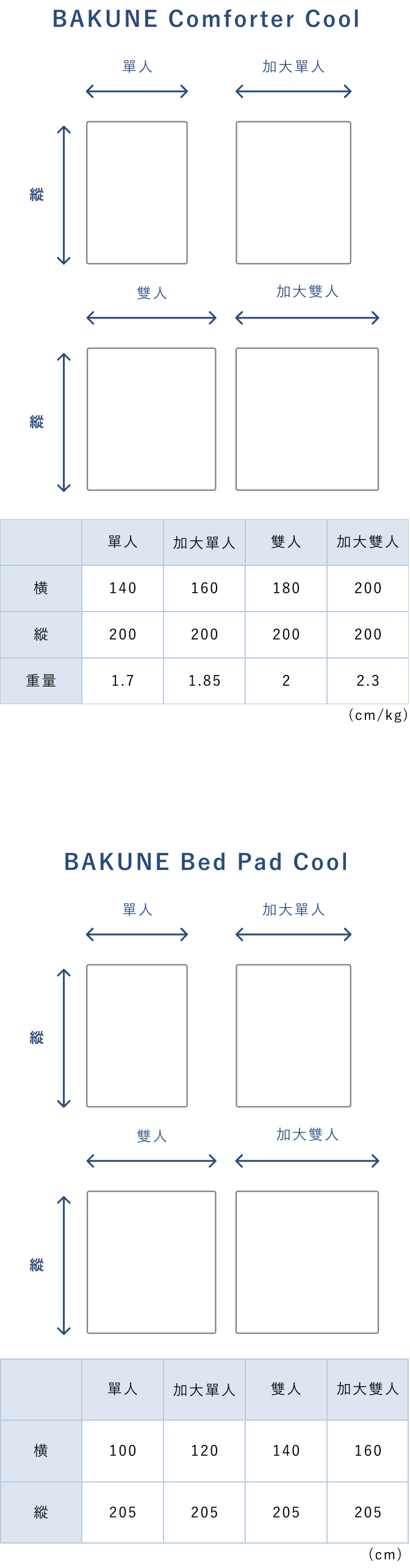 BAKUNE Comforter Cool / 2-Piece Bedding Set