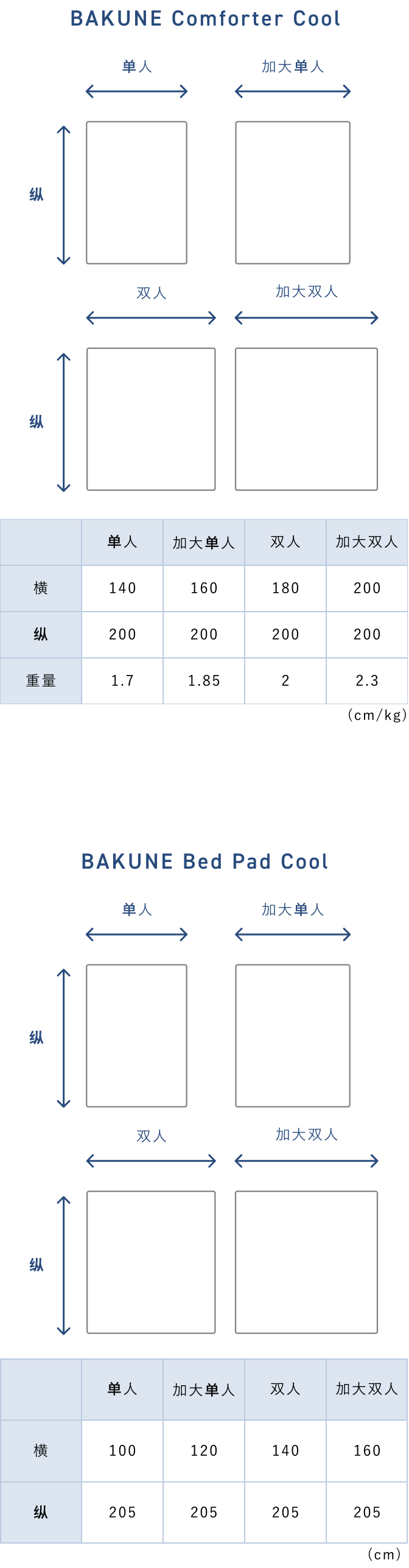BAKUNE Comforter Cool / 2-Piece Bedding Set